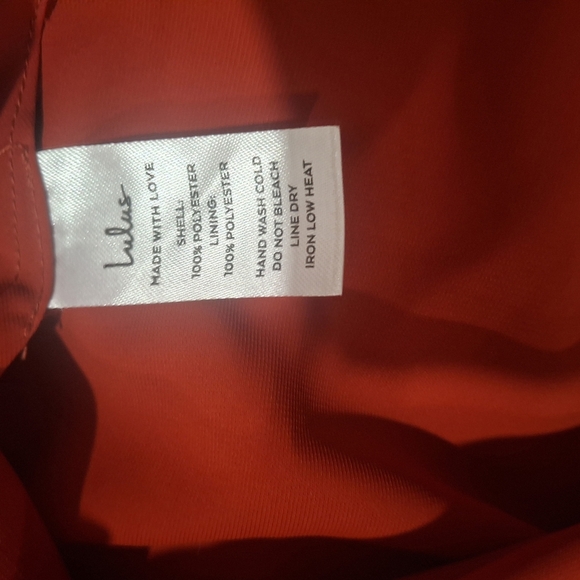 Lulu's Red Asymmetrical Wrap Sundress - Picture 11 of 11